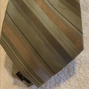 New Axist Green Striped Necktie